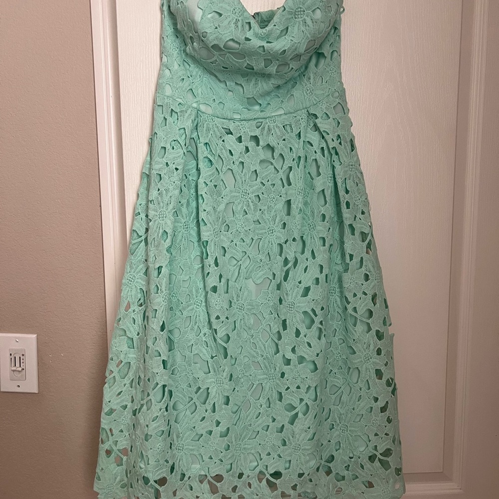 Mint Green Lace Dress